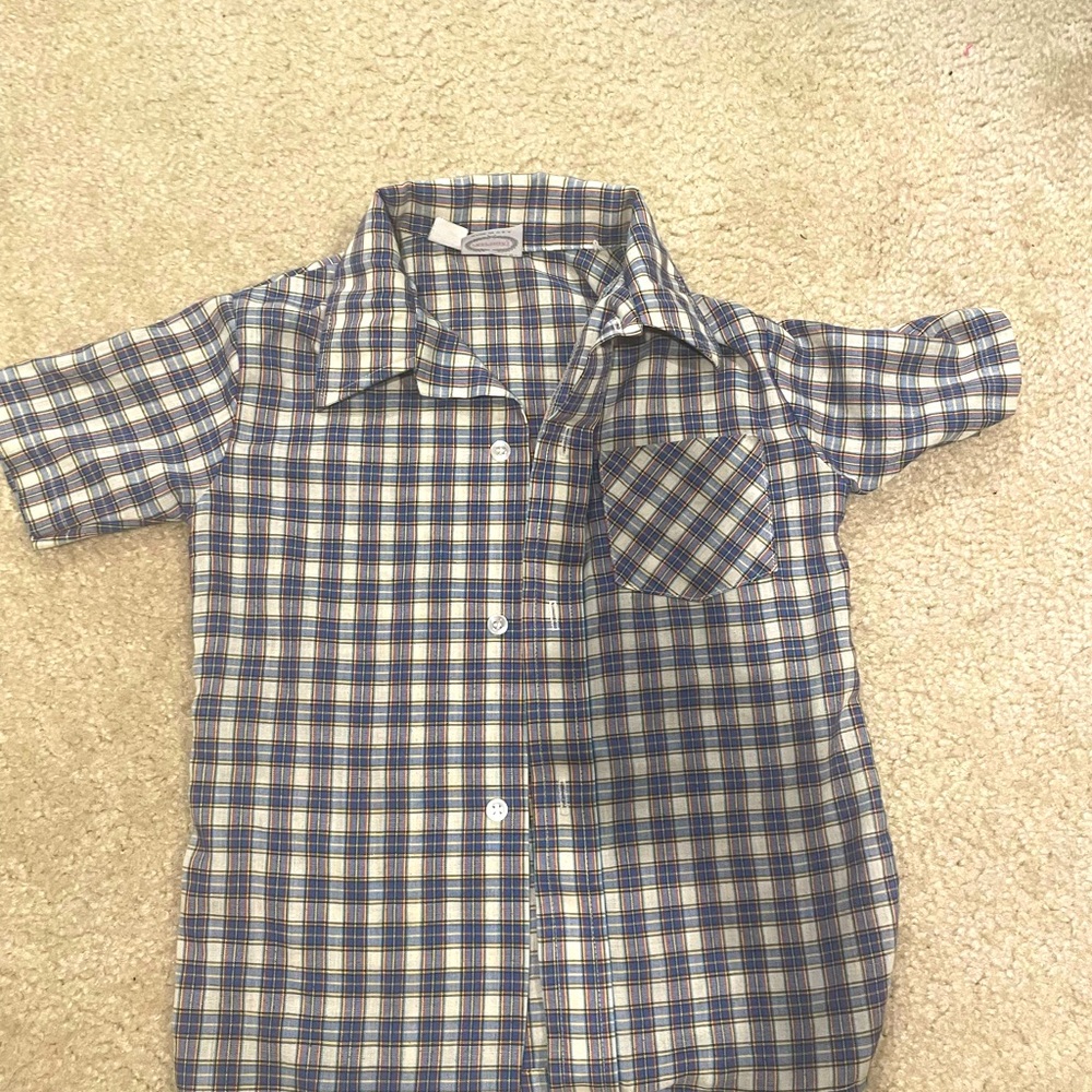 Boys used condition vintage country button up . Light weight